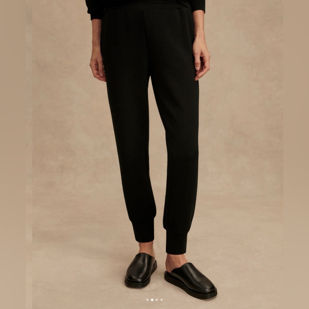 Black Slim Cuff Pant by Varley
